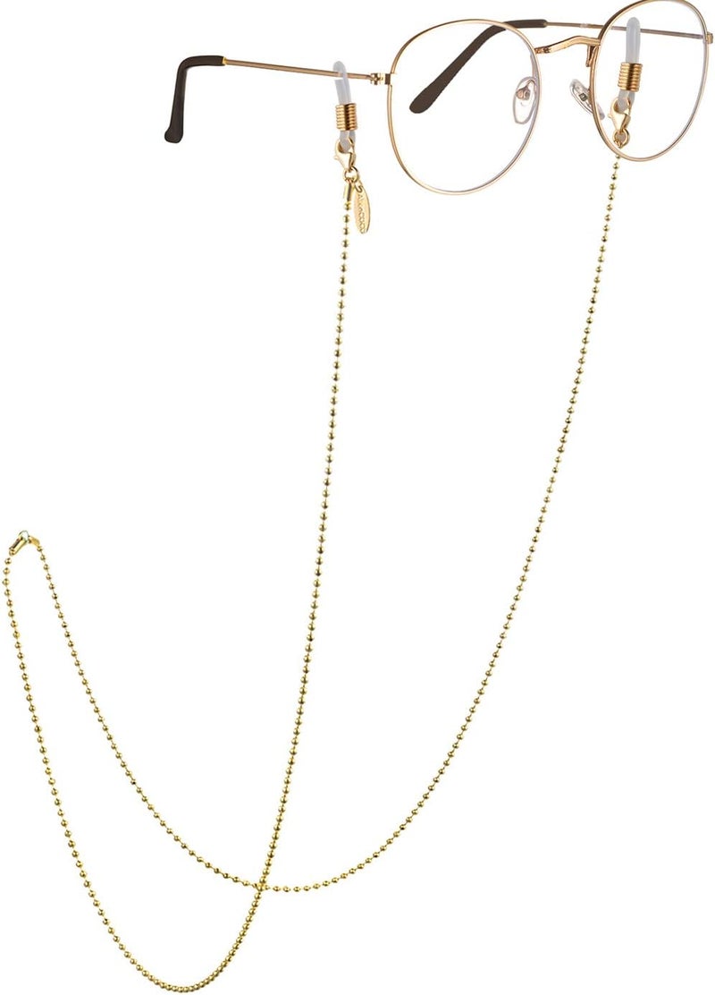 AllenCOCO Glasses Chain, Eyeglass Strap For Women Sunglasses - 14K Gold Eyeglasses Chain, Eye Glasses Holders Around Neck - Image 1